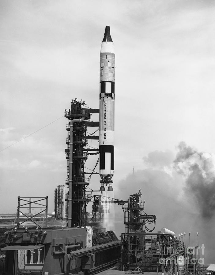 Gemini Launching, 1964 Photograph by NASA/Science Source