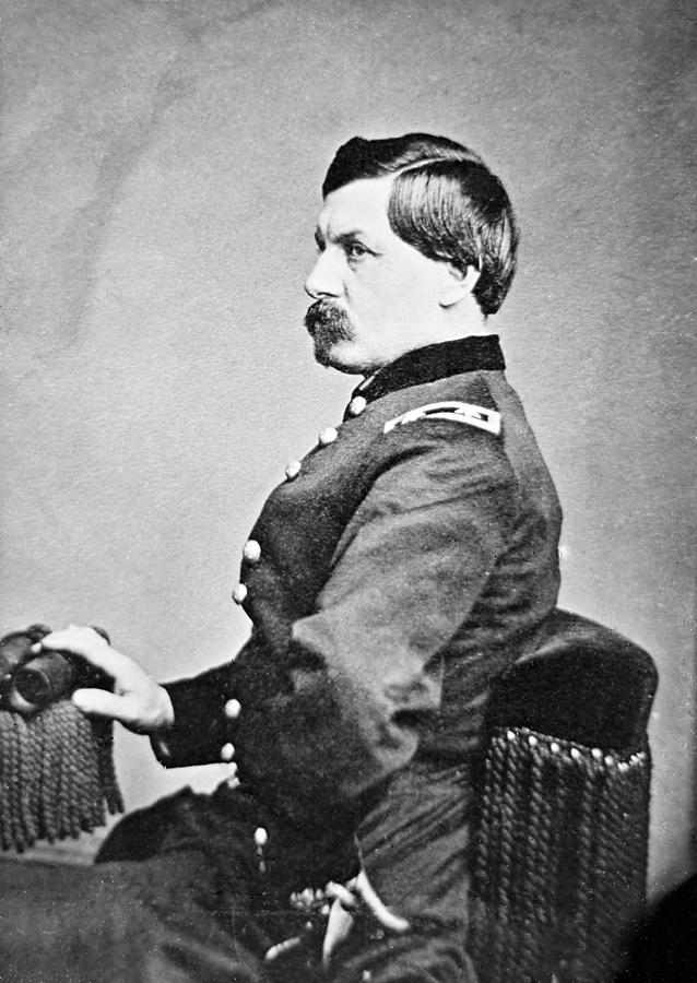 General George B. Mcclellan. Portrait Photograph By Everett | Fine Art ...