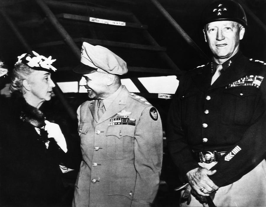 Denver Photograph - General George S. Patton Jr. Right by Everett