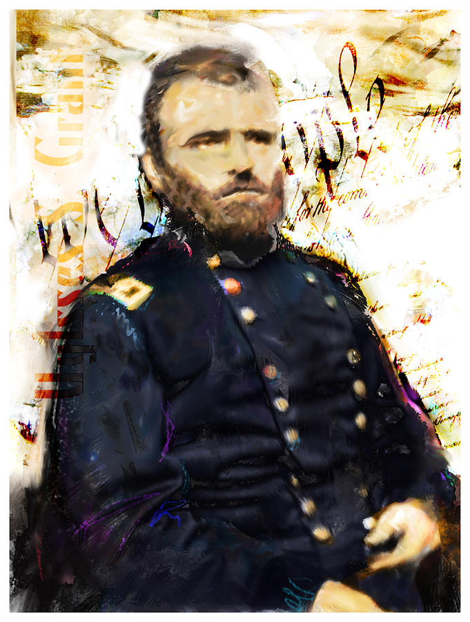 Civil War Digital Art - General Grant by James VerDoorn