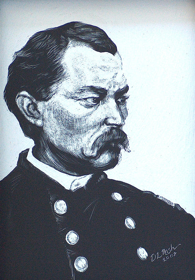 General Sheridan Drawing by Deanna Nash Fine Art America