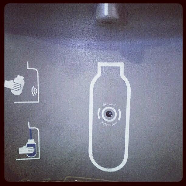Airport Photograph - Genius! #water Fountain #thermos by Christine Vargas