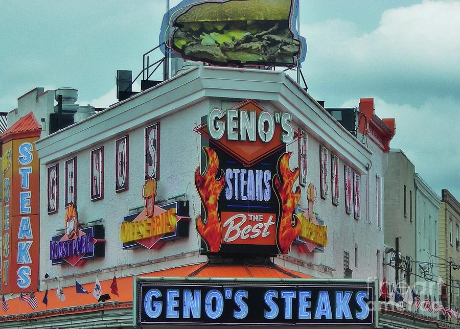 Philadelphia Photograph - Genos Steaks by Snapshot Studio