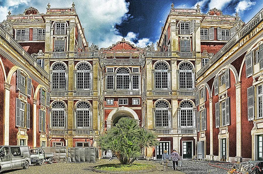 GENOVA Palazzo Reale - Royal Palace of Palazzo dei Rolli Mixed Media by Enrico Pelos