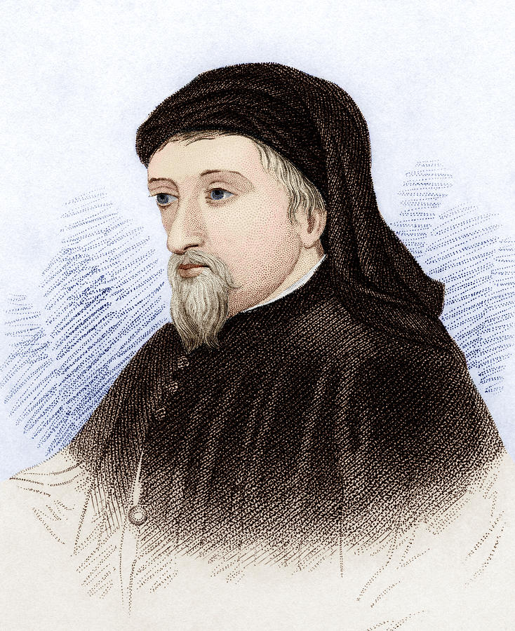 Portrait Photograph - Geoffrey Chaucer, English Author by Sheila Terry