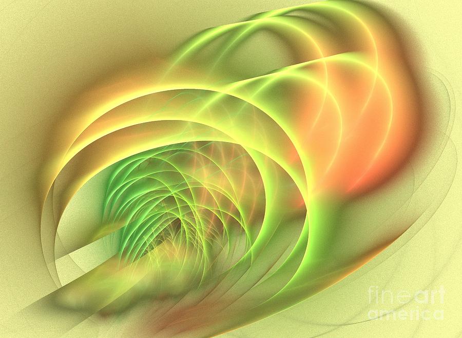 Abstract Digital Art - Geomagnetic by Kim Sy Ok