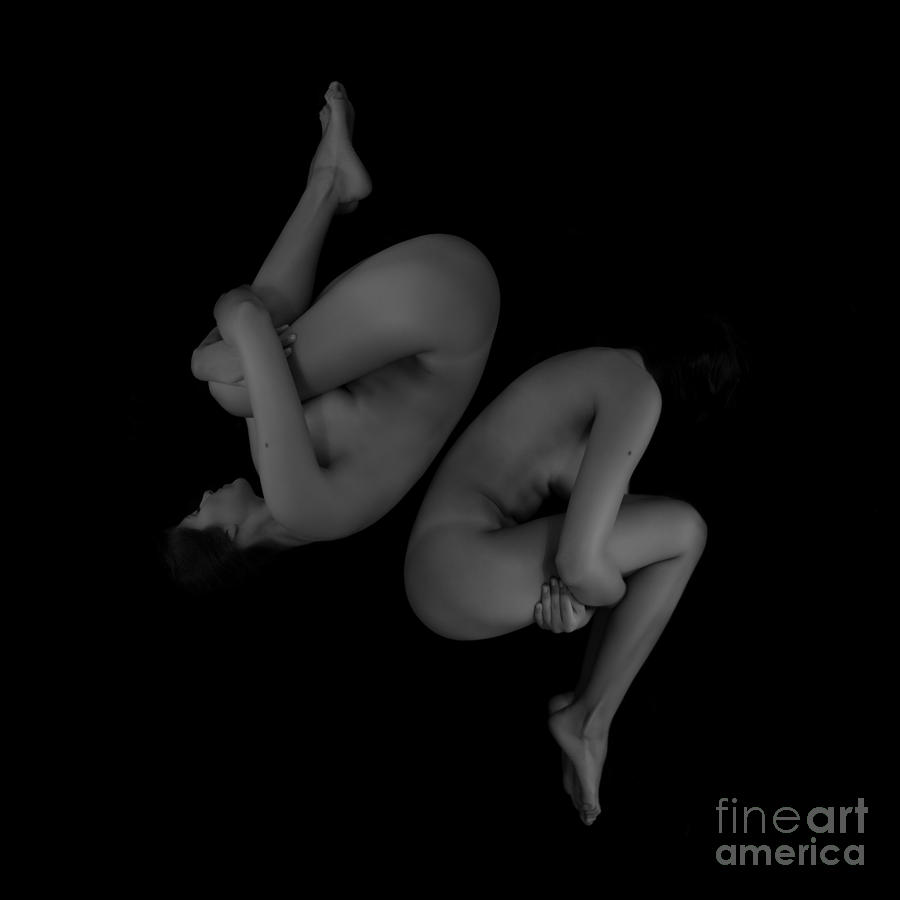 Black And White Photograph - Geometric Nude by Bogdan Ivan