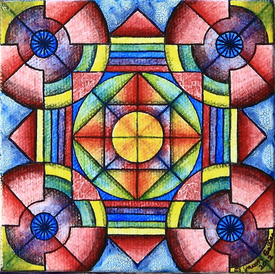 Geometric Symmetry 2 Painting by Jason Galles