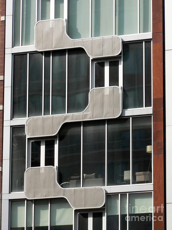 Geometric Windows Photograph by Elizabeth Fontaine-Barr