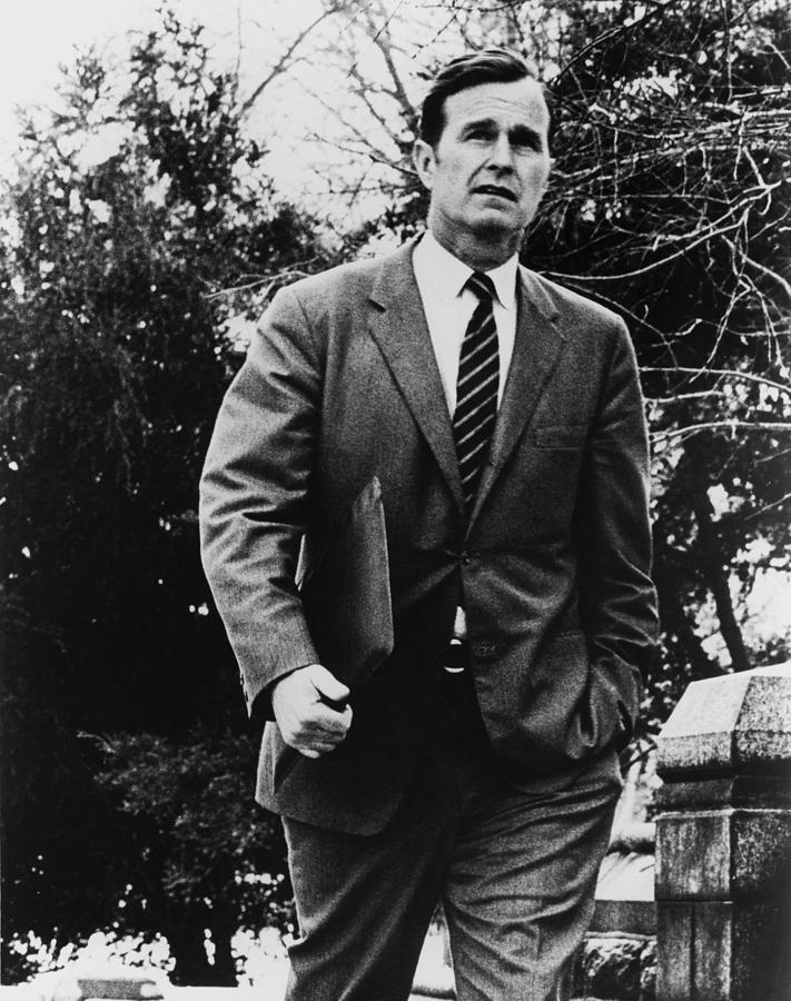 Portrait Photograph - George Bush As A U.s. Congressman by Everett