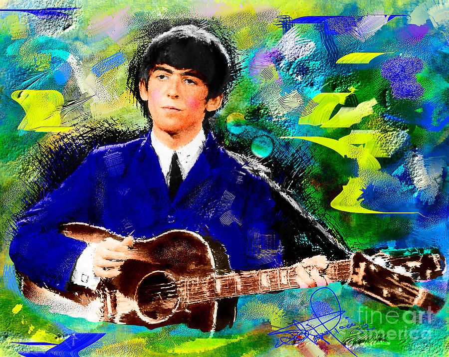 George Harrison Painting by Donald Pavlica