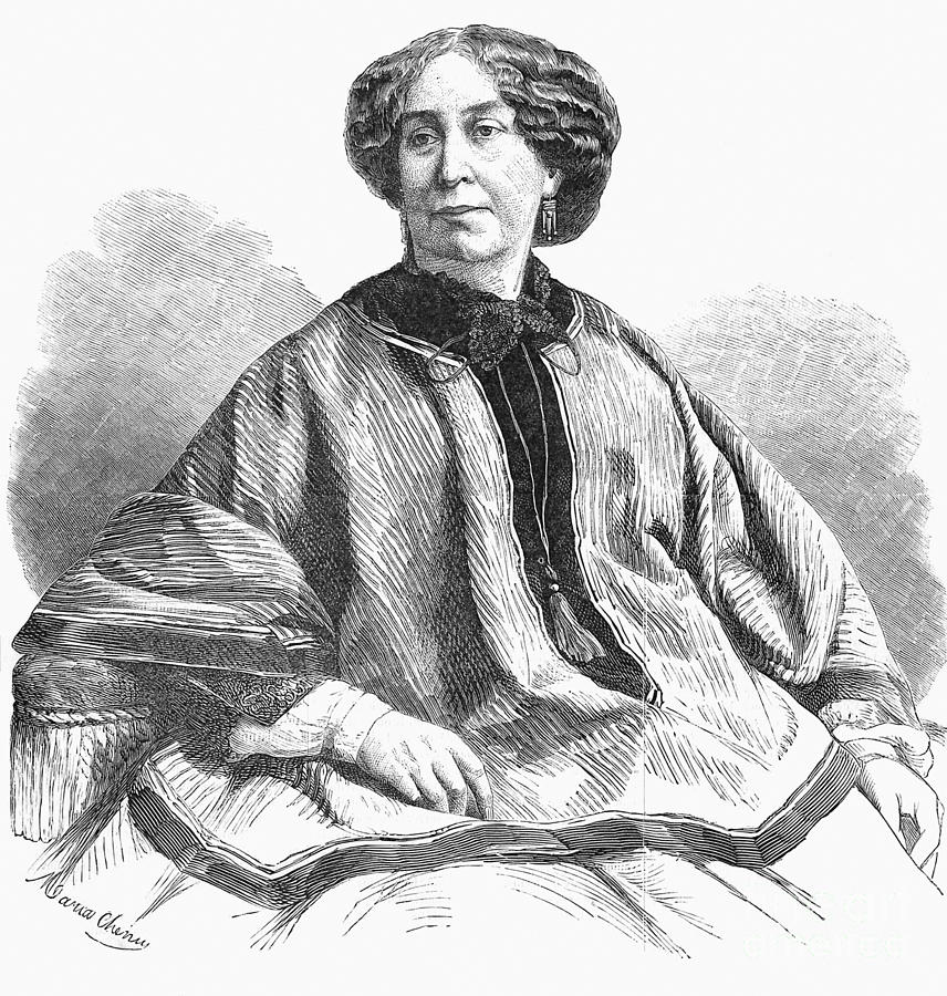 George Sand, French Author And Feminist Photograph by Photo Researchers