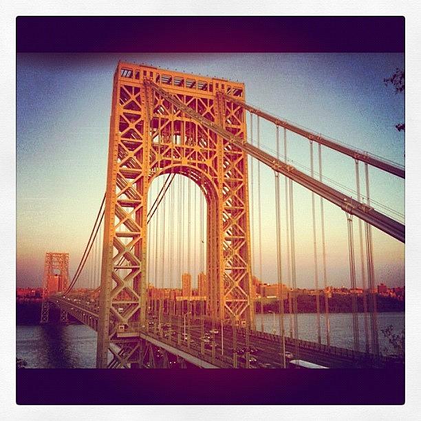 George Washington Bridge Photograph by Alan Scott