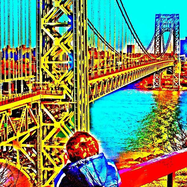 Bridge Photograph - #george #washington #bridge #newyork by Antonio DeFeo