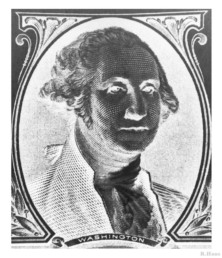 GEORGE WASHINGTON in NEGATIVE Photograph by Rob Hans