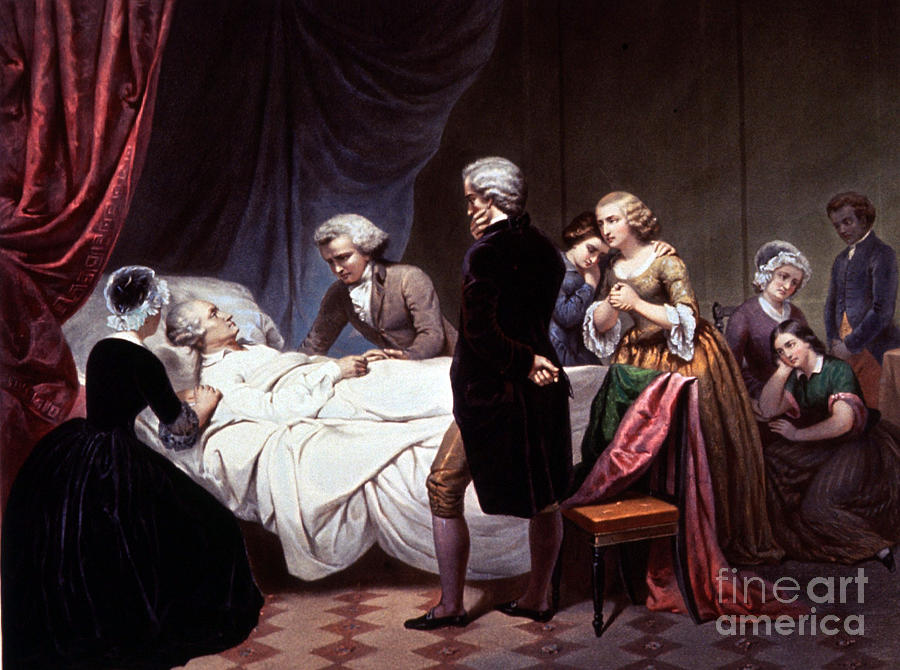 George Washington On His Death Bed Photograph by Photo Researchers