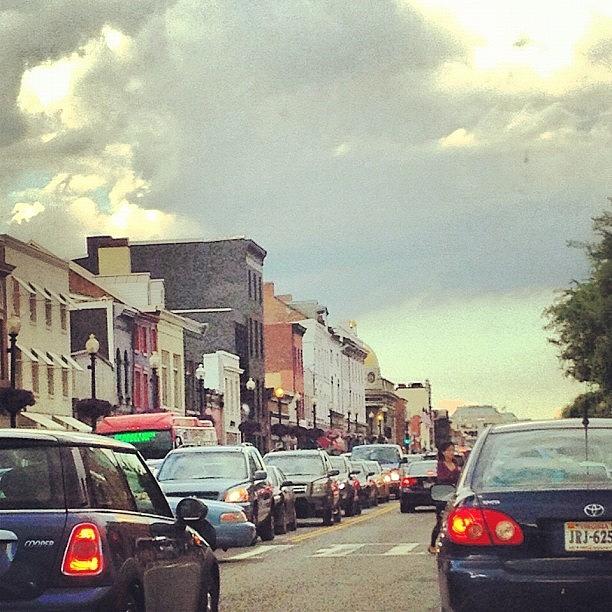 Georgetown University Photograph - #georgetown #rushhour #traffic #dc by Xavier M