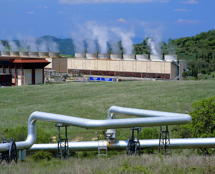 Geothermal Power Station, Italy Photograph by Science Photo Library Geothermal Power Station, Italy Photograph by Science Photo Library