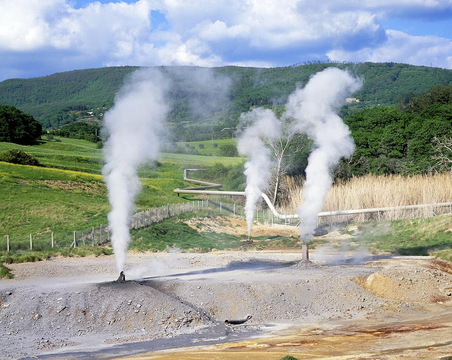 Geothermal Vents, Italy Photograph by Science Photo Library Geothermal Vents, Italy Photograph by Science Photo Library