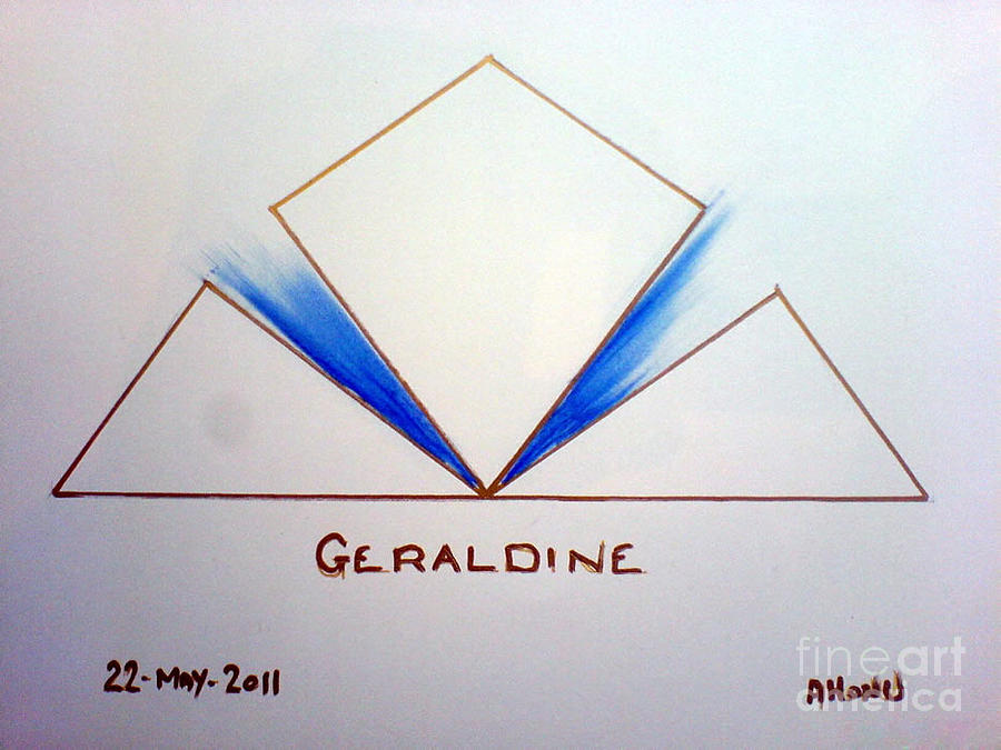 Geraldine Painting by AHONU Aingeal Rose