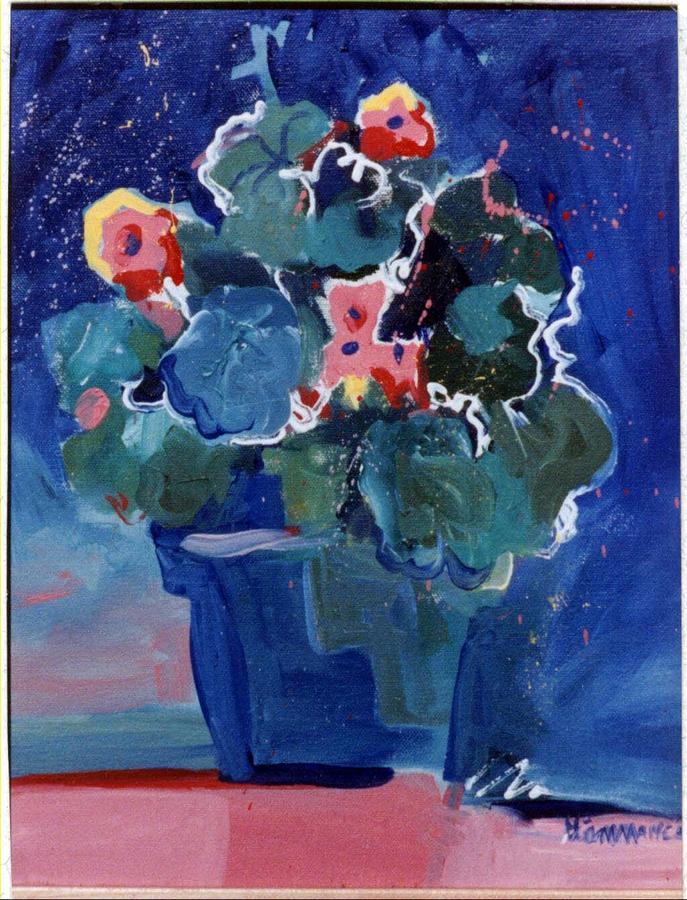 Geraniums Painting - Geraniums by Pauline Hauder