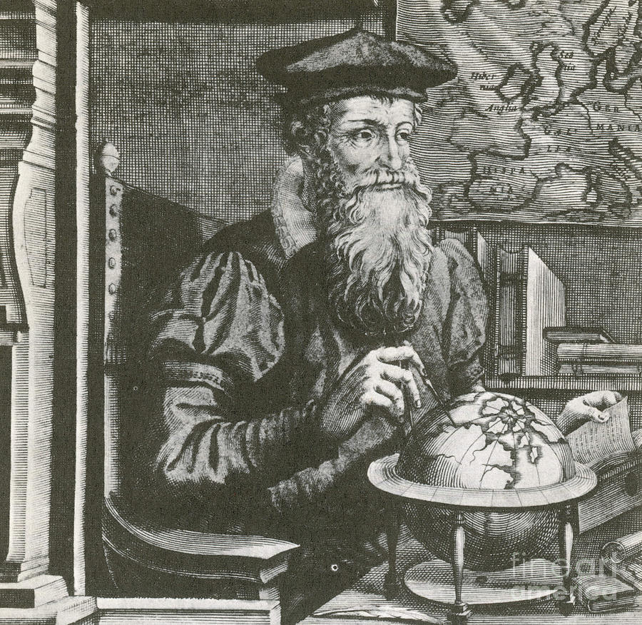 Gerardus Mercator, Flemish Cartographer Photograph by Photo Researchers