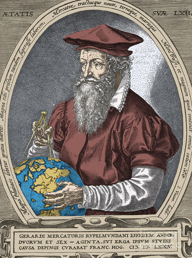 Gerardus Mercator, Flemish Cartographer Photograph by Science Source