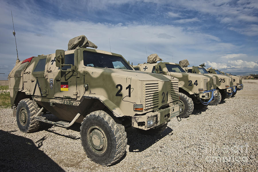 German Army Atf Dingo Armored Vehicles Photograph