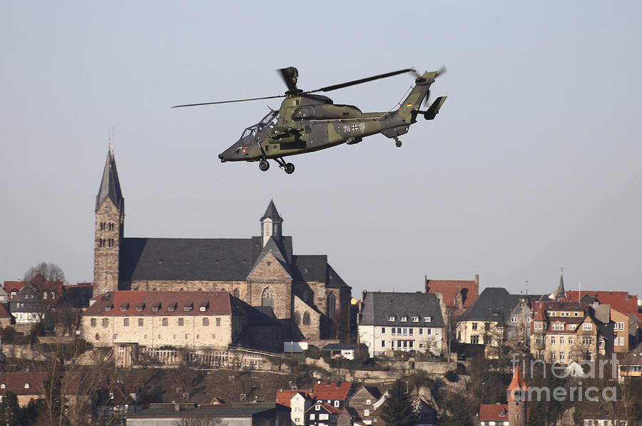 German Tiger Eurocopter Flying Photograph