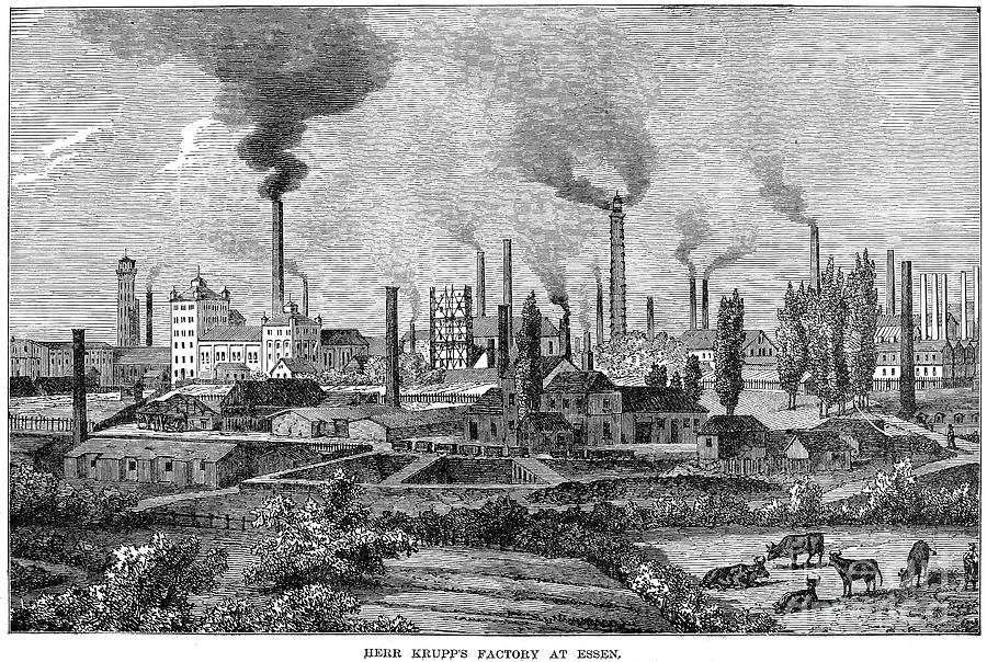 City Photograph - Germany: Krupp Steelworks by Granger