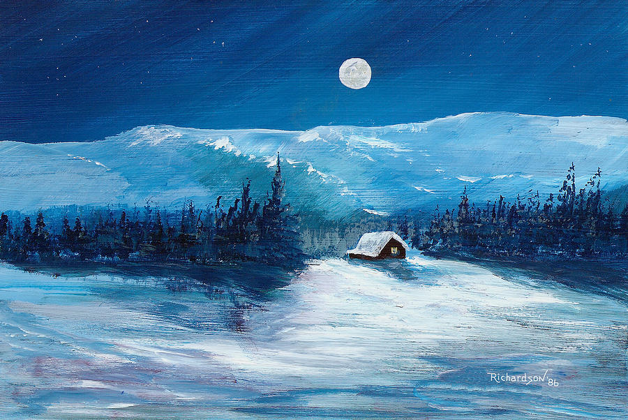 Get Away Cabin Painting by George Richardson