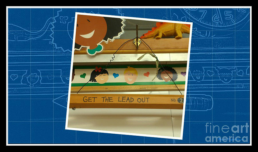 Get the Lead Out blueprint Photograph by Michelle Frizzell-Thompson