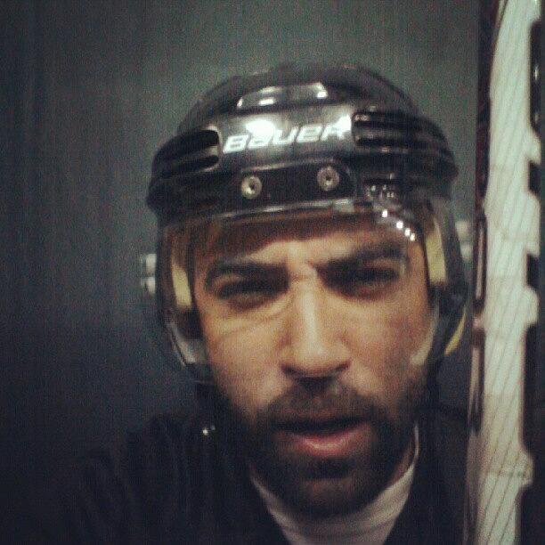 Hockey Photograph - Getting My Game Face Before Last Nites by Eric Only