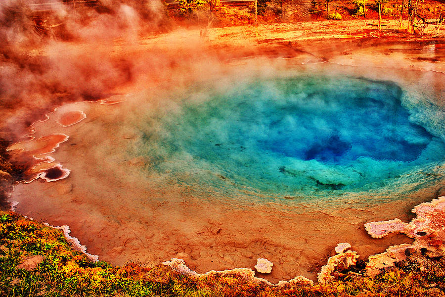 Geyser Colors Photograph by Kelly Reber