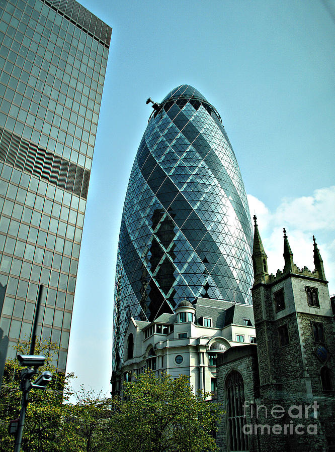 Gherkin  An Iconic London Symbol Photograph by Louise Peardon