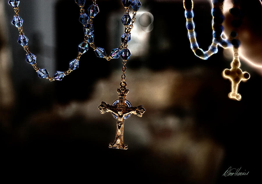Ghost of a Rosary Photograph by Diana Haronis