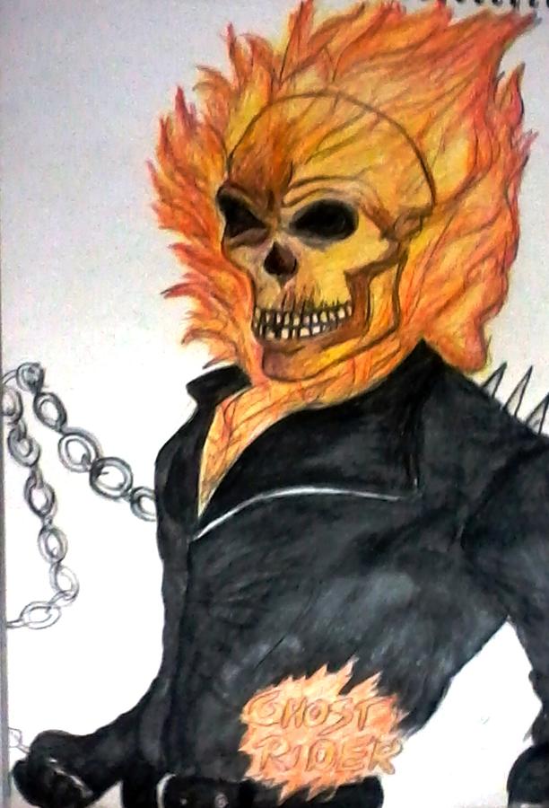 Ghost Rider Drawing  How to draw Ghost Rider Step by Step  YouTube