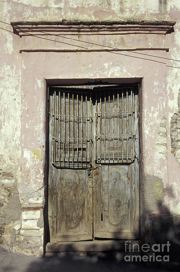 GHOST TOWN DOOR Real de Catorce Mexico Photograph by John  Mitchell