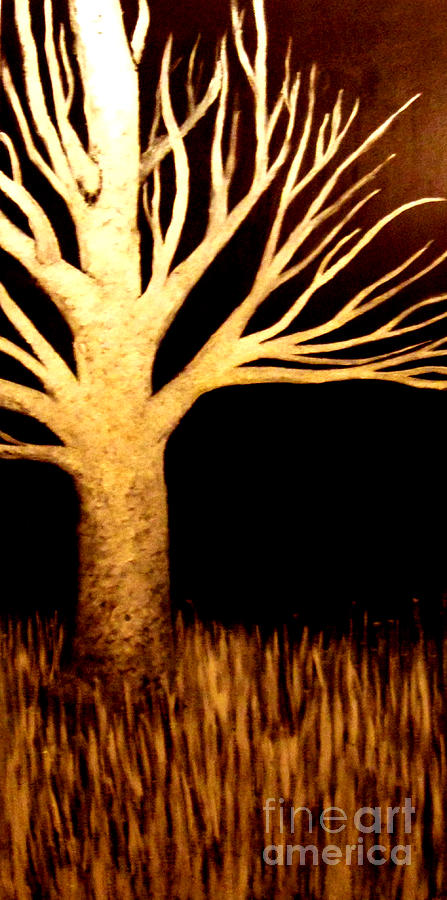 Ghost tree Painting by Monica Furlow