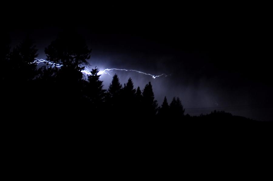 Nature Photograph - Ghostly Lightning by Don Mann