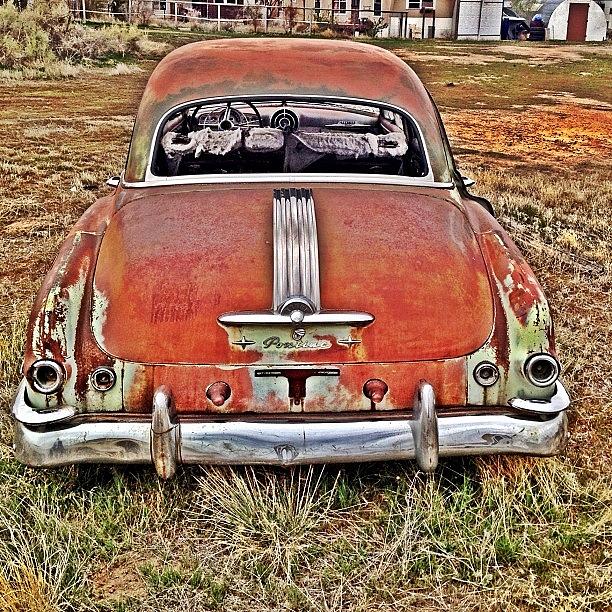 Car Photograph - #ghosttown #car #pontiac #abandoned by Invisible Cirkus