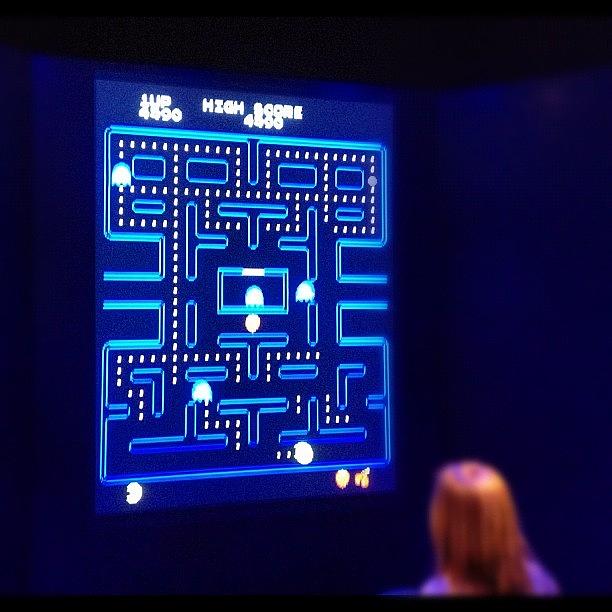 Giant Pac-man Game At Art Of Video Photograph by Simon Prickett