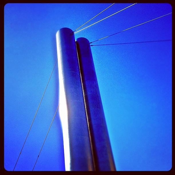 Architecture Photograph - Giant Steel Pillars #steel by CactusPete AZ