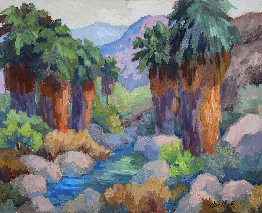 Giants at Indian Canyon Painting by Diane McClary