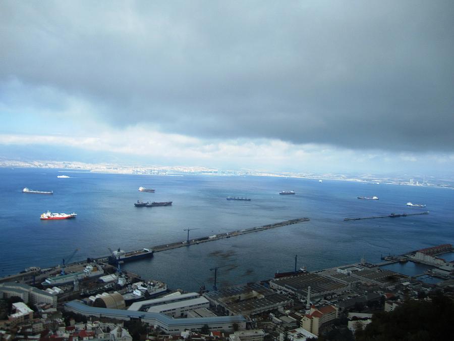 Gibraltar Harbor View Tanker UK Photograph by John Shiron