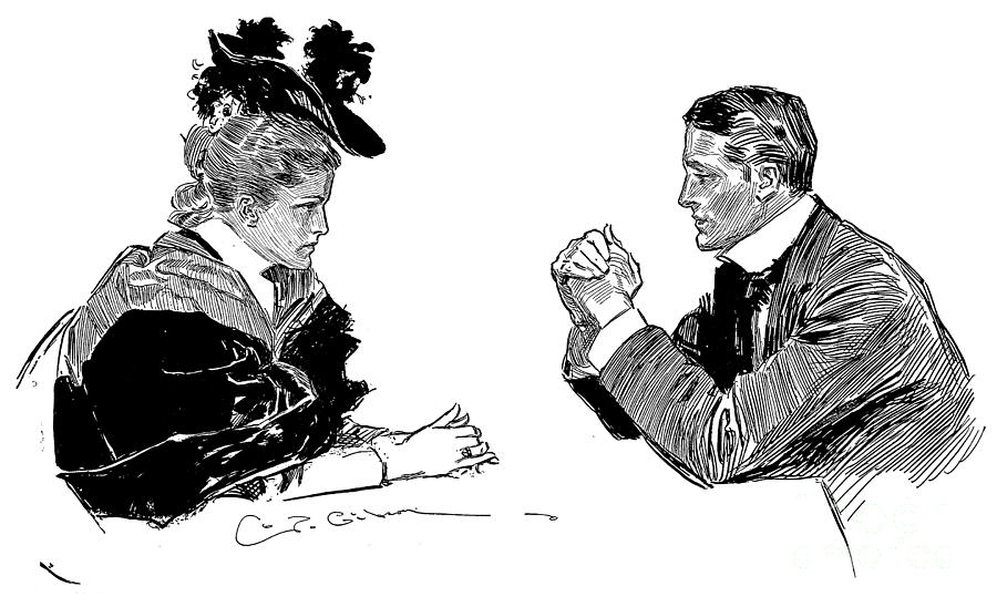 Gibson: Couple, 1896 Photograph by Granger