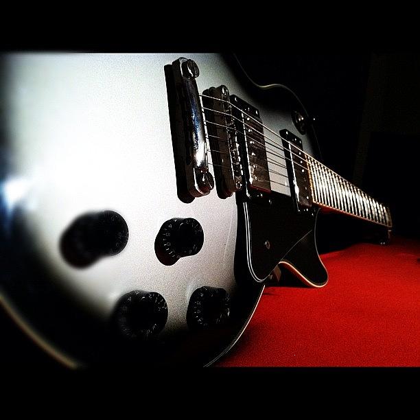 Music Photograph - #gibson #lespaul #model #custom #guitar by Anthony Sclafani