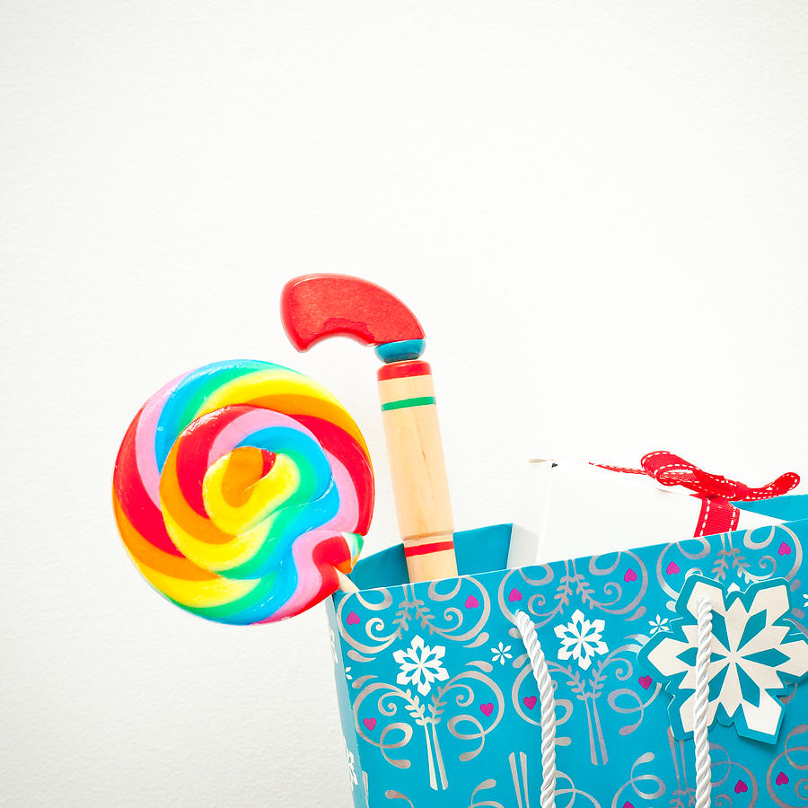 Candy Photograph - Gift bag by Tom Gowanlock