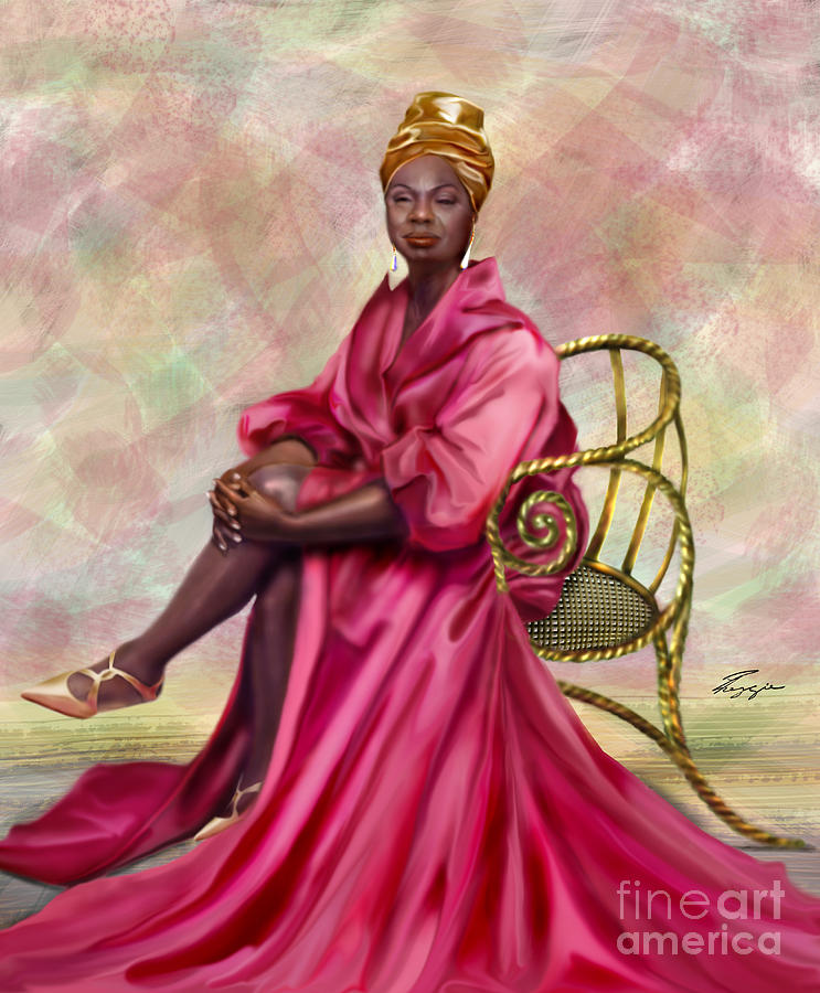 Gifted And Black-No Longer Looking Back Painting by Reggie Duffie Gifted And Black-No Longer Looking Back Painting by Reggie Duffie
