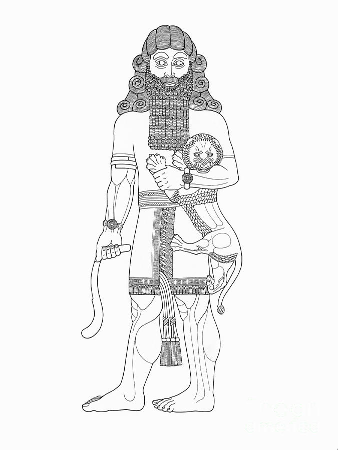 Gilgamesh, King Of Uruk Photograph by Photo Researchers
